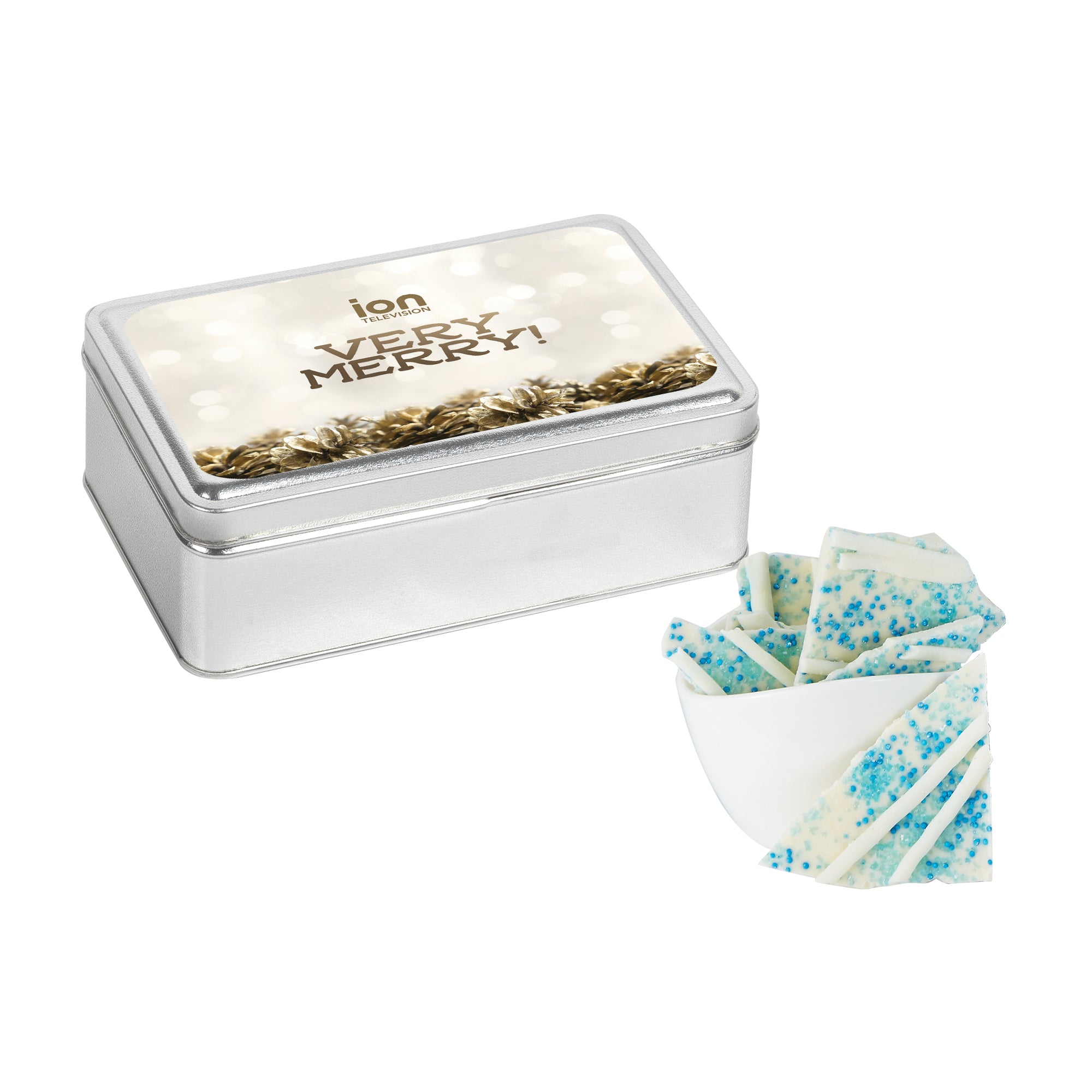 Chocolate Bark Rectangle Gift Tins