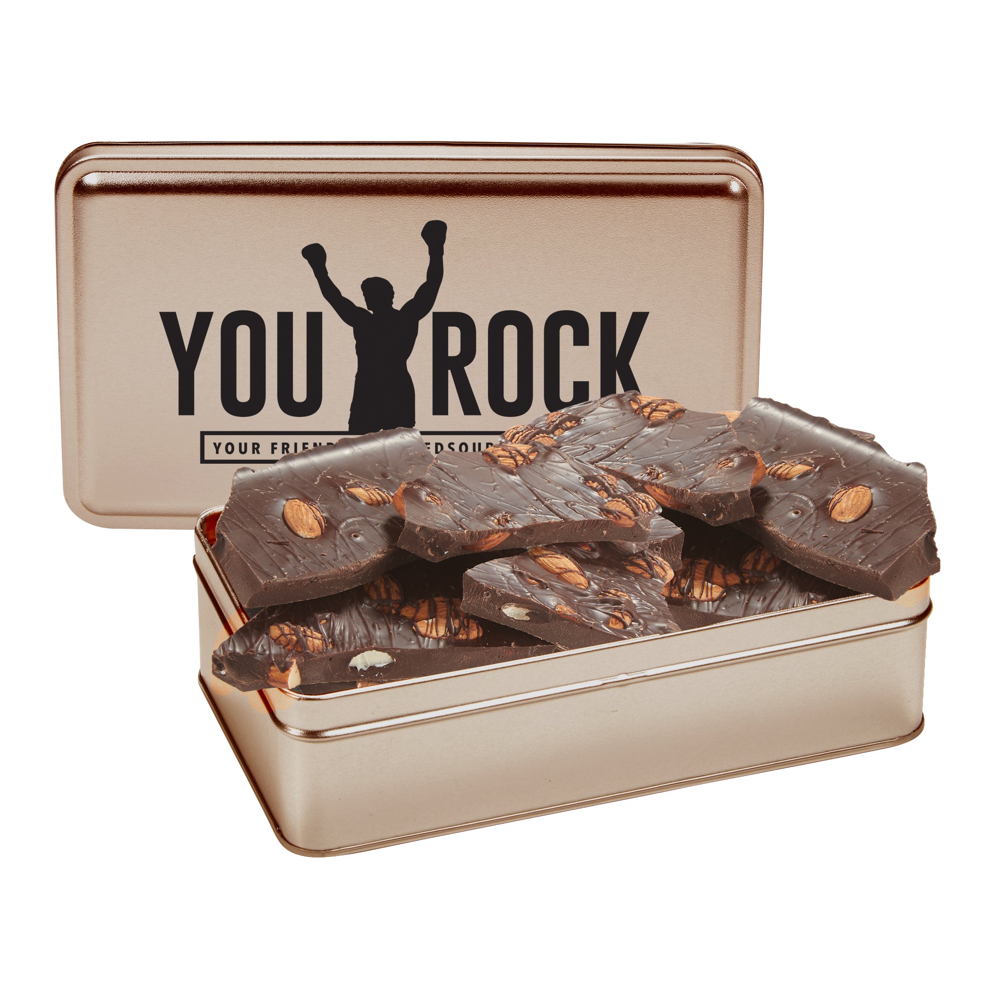 Chocolate Bark Rectangle Gift Tins