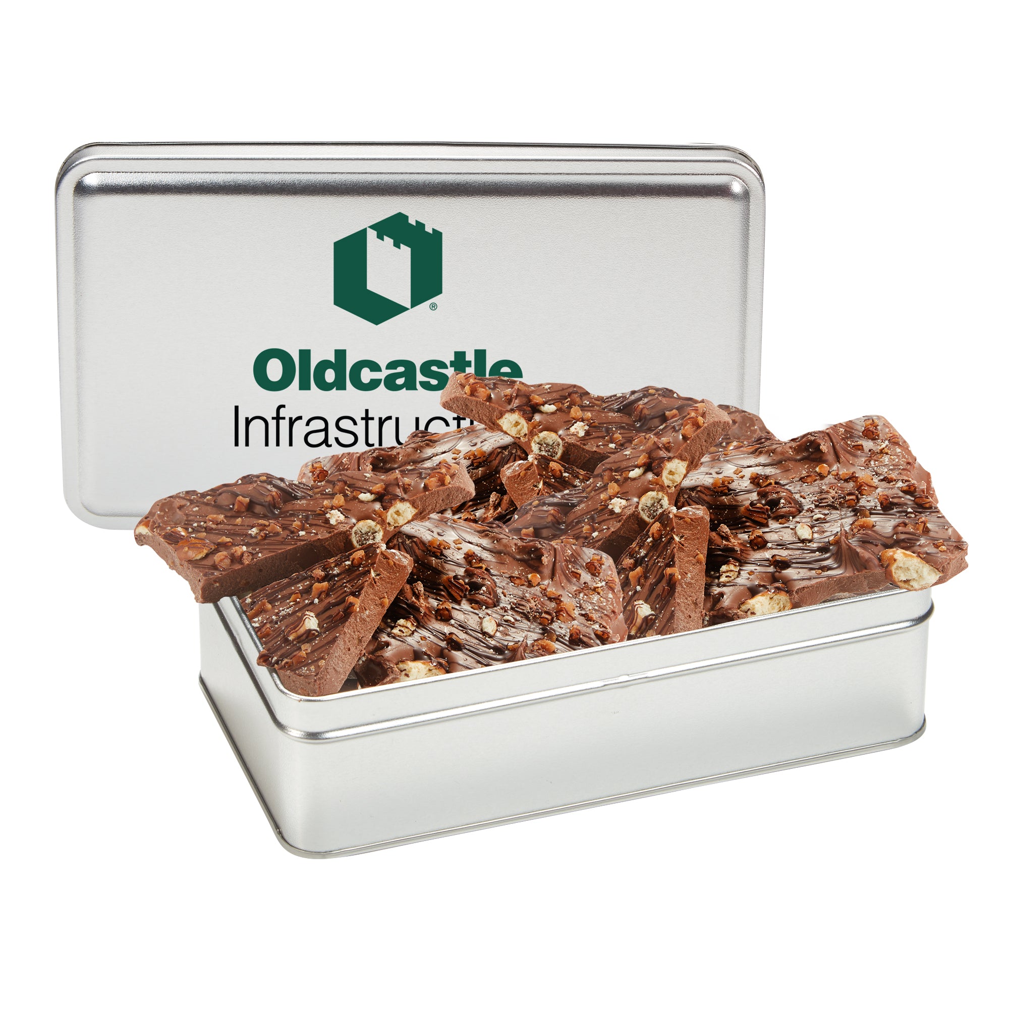 Chocolate Bark Rectangle Gift Tins