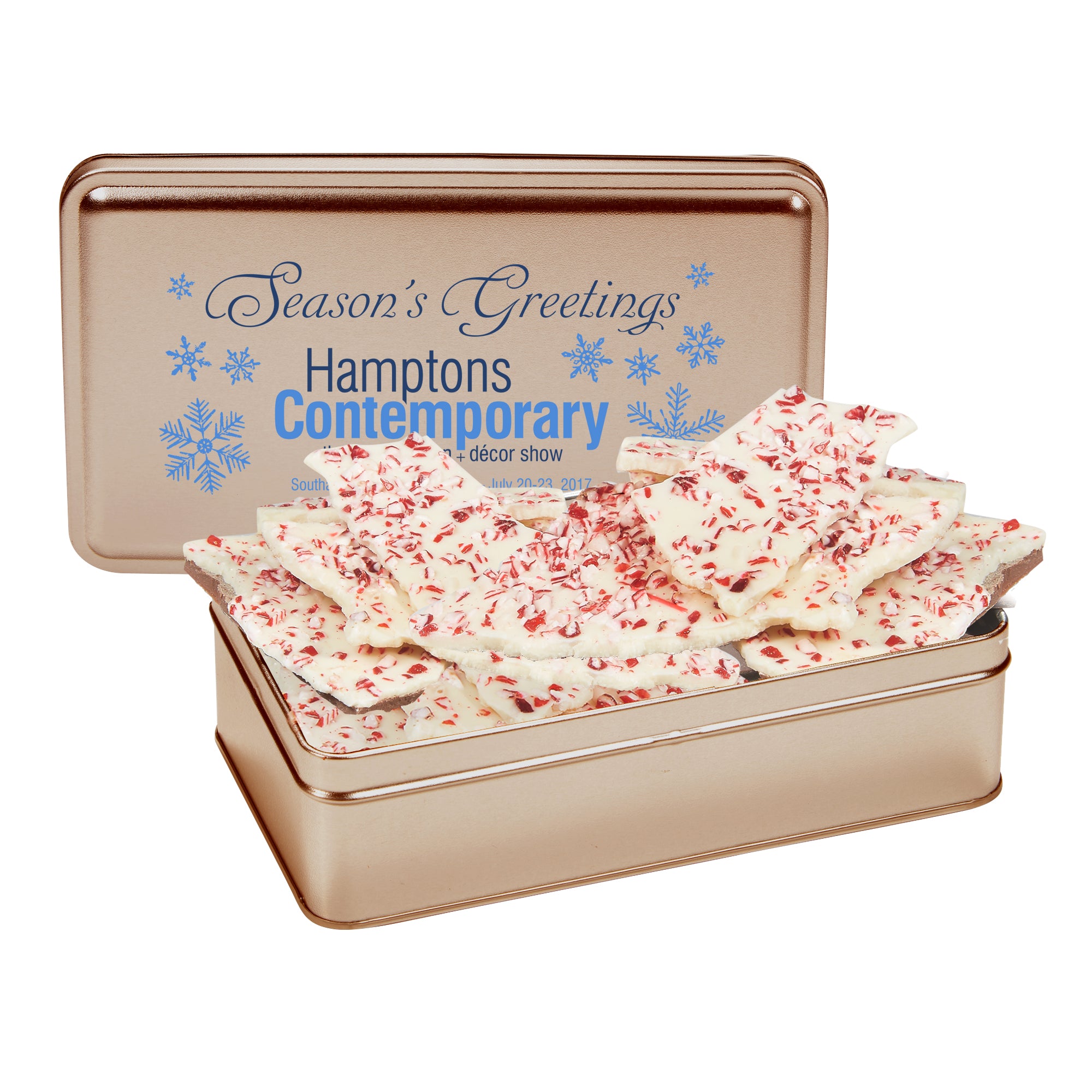 Chocolate Bark Rectangle Gift Tins