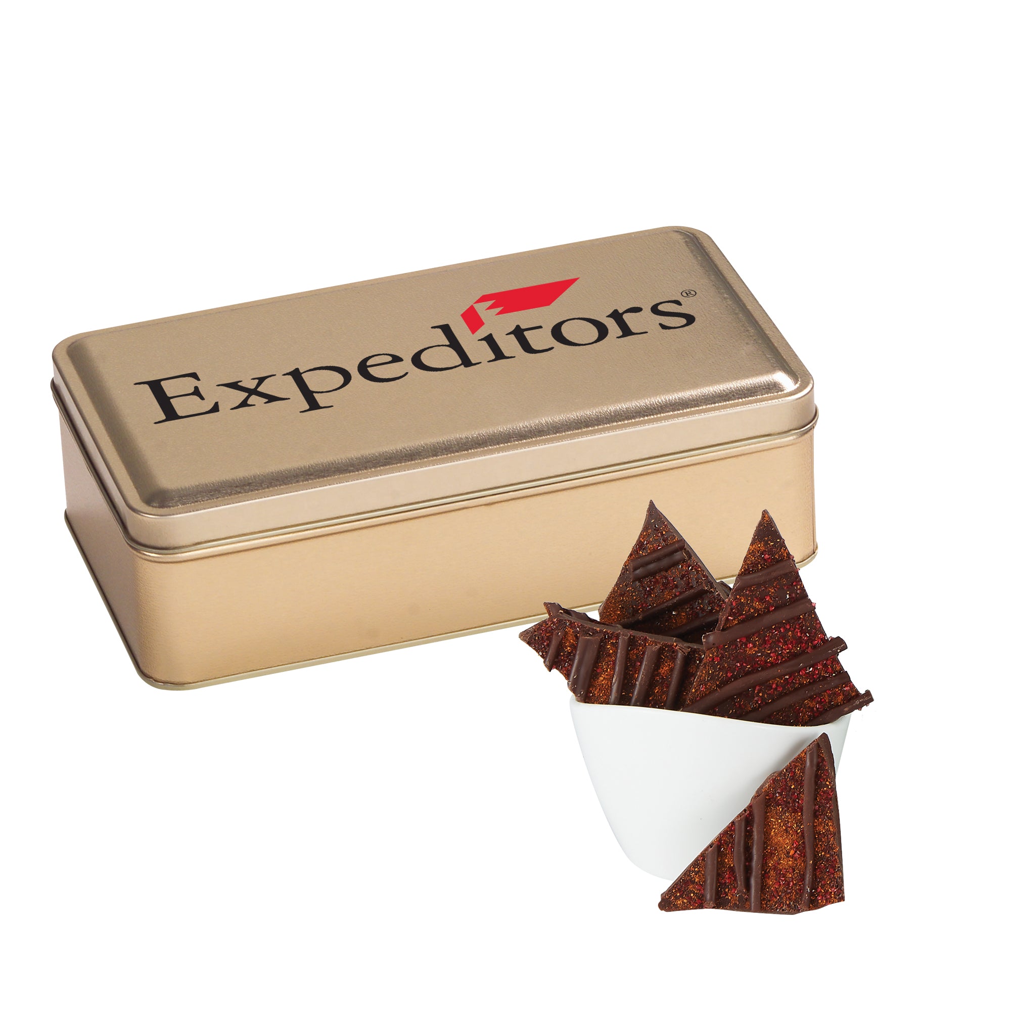 Chocolate Bark Rectangle Gift Tins
