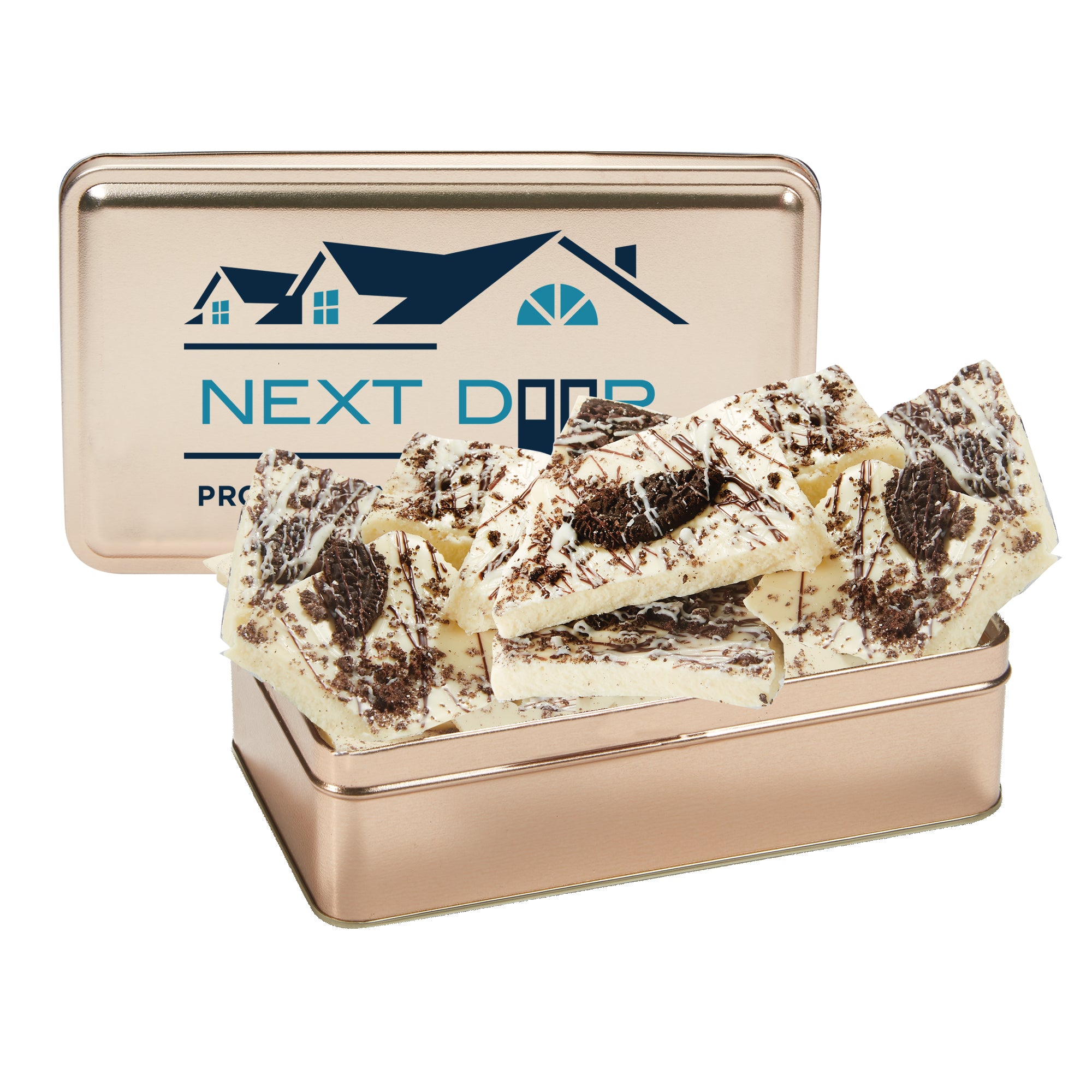 Chocolate Bark Rectangle Gift Tins