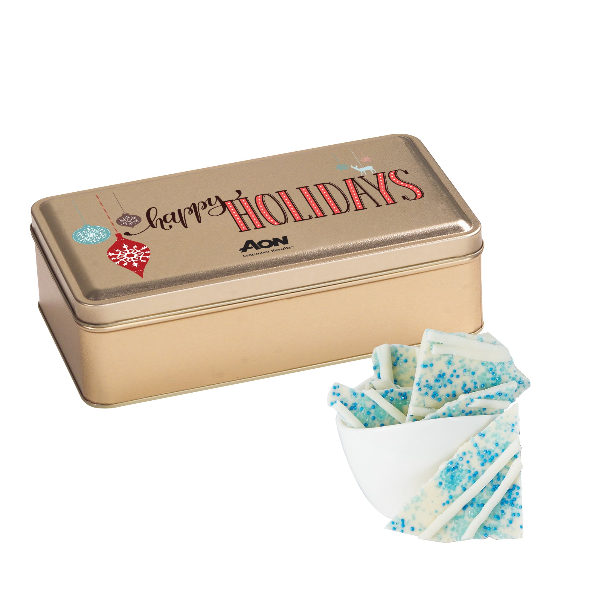 Chocolate Bark Rectangle Gift Tins