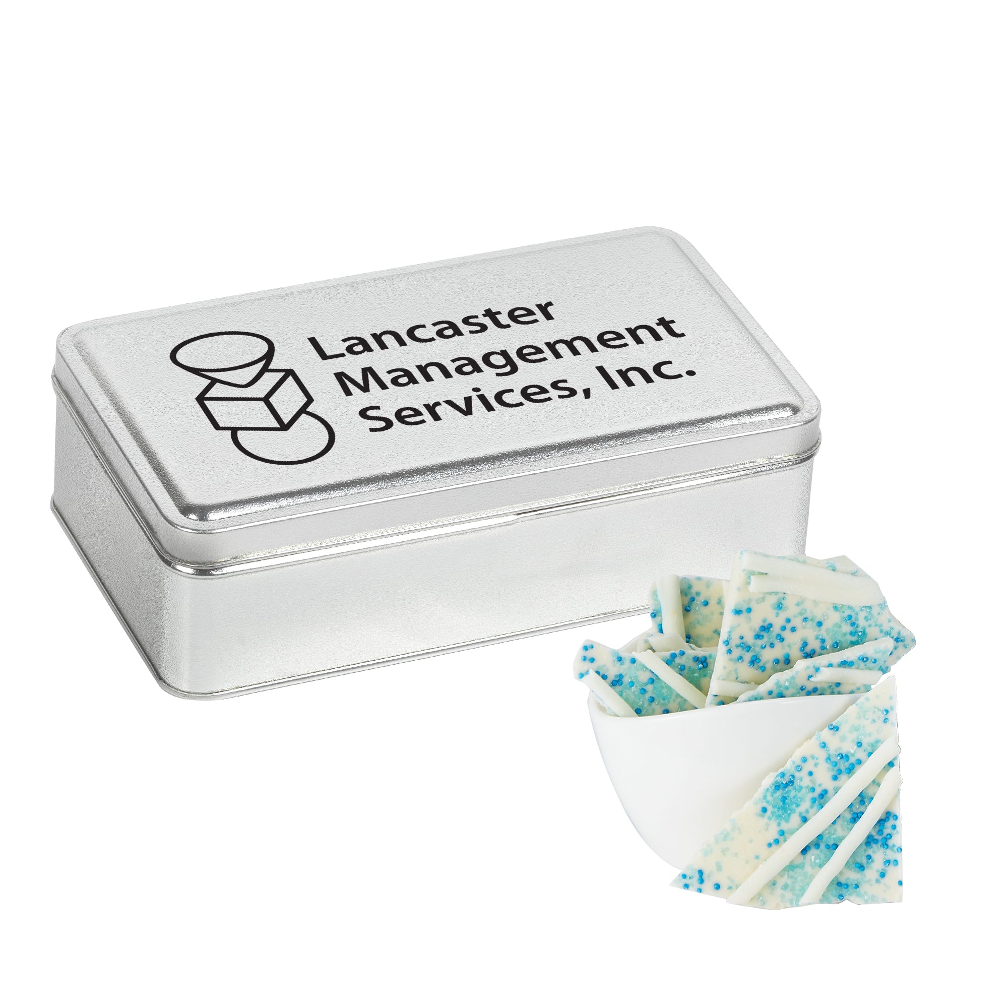 Chocolate Bark Rectangle Gift Tins