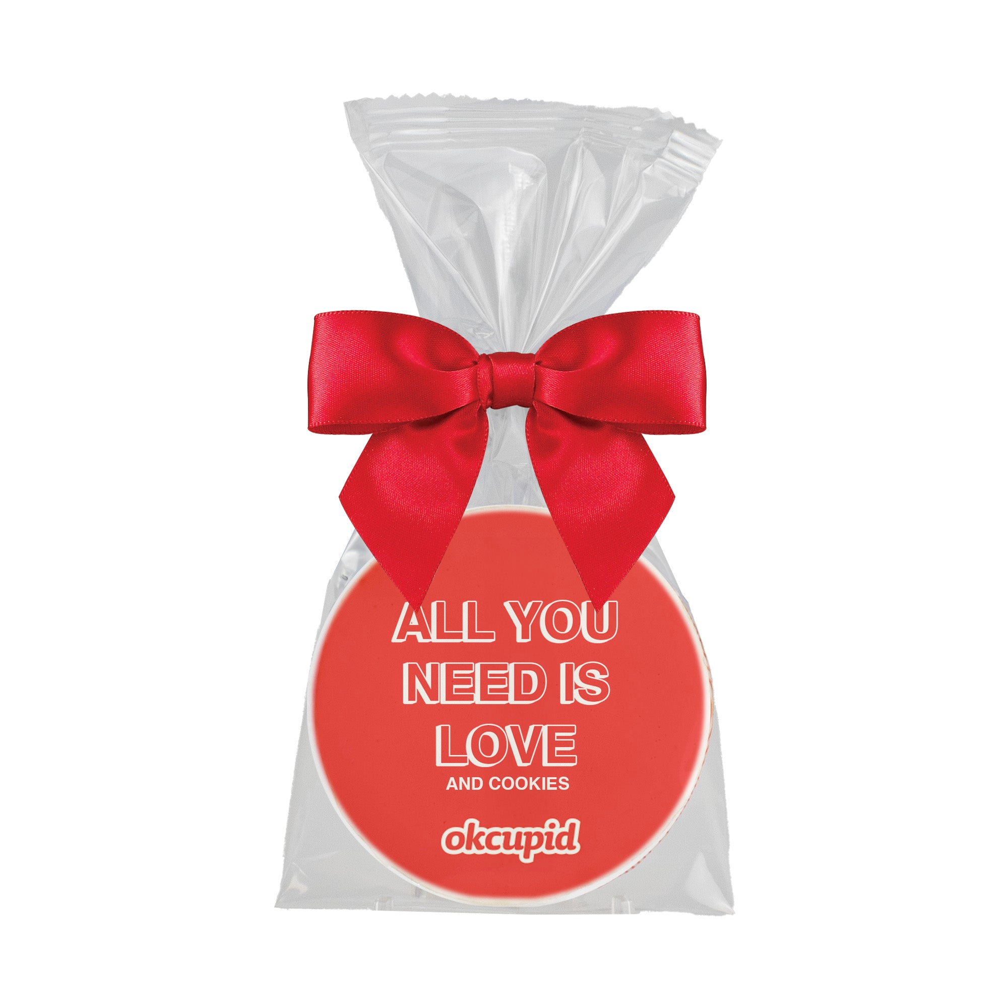 Iced Shortbread Cookie in Bow Bag (Valentine's Day)