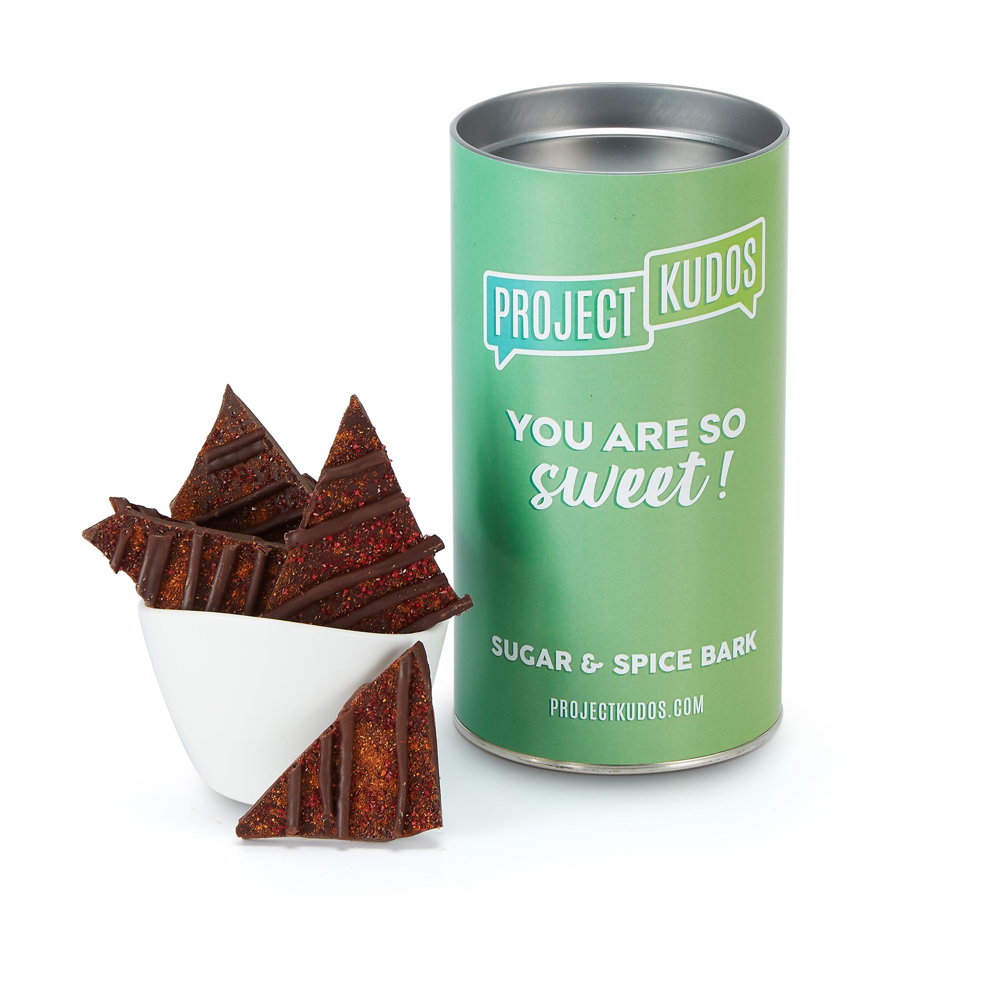 Belgian Chocolate Bark Gift Tubes