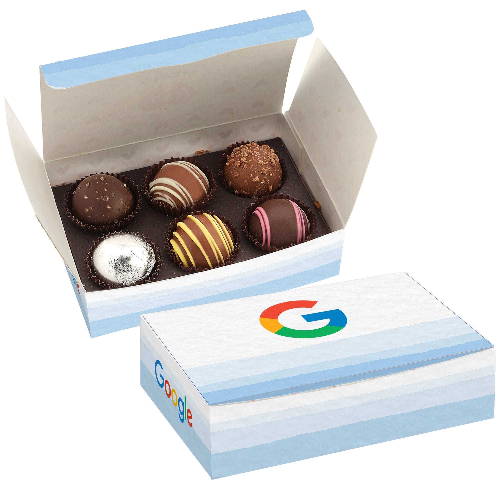 Belgian Truffle Boxes Featuring Soft-Touch