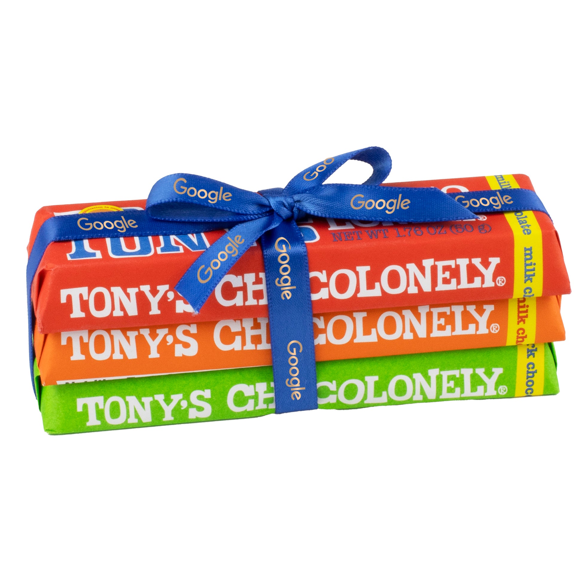 Tony's Chocolonely® Small Chocolate Bar 3 Pack w/ Custom Ribbon