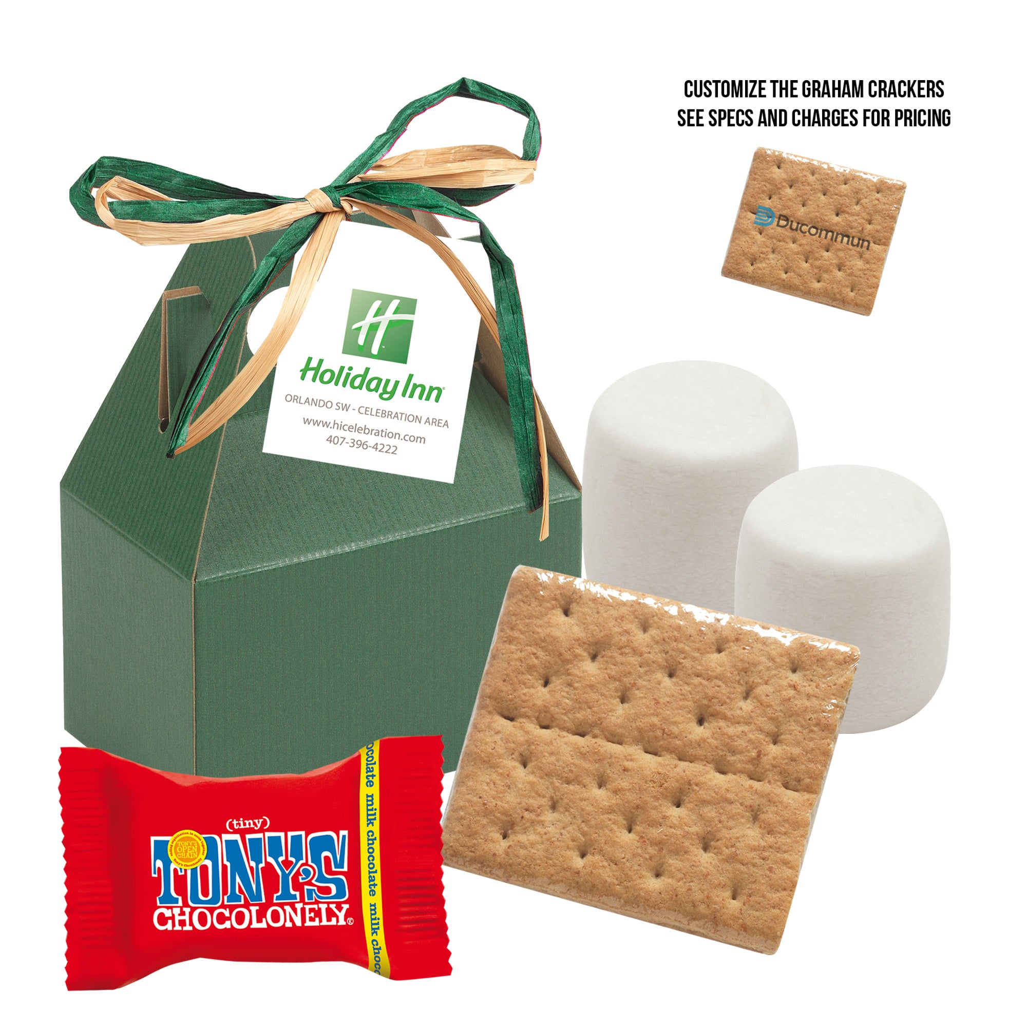 S'mores Kit in Mini Gable Box featuring Tony's Chocolonely®