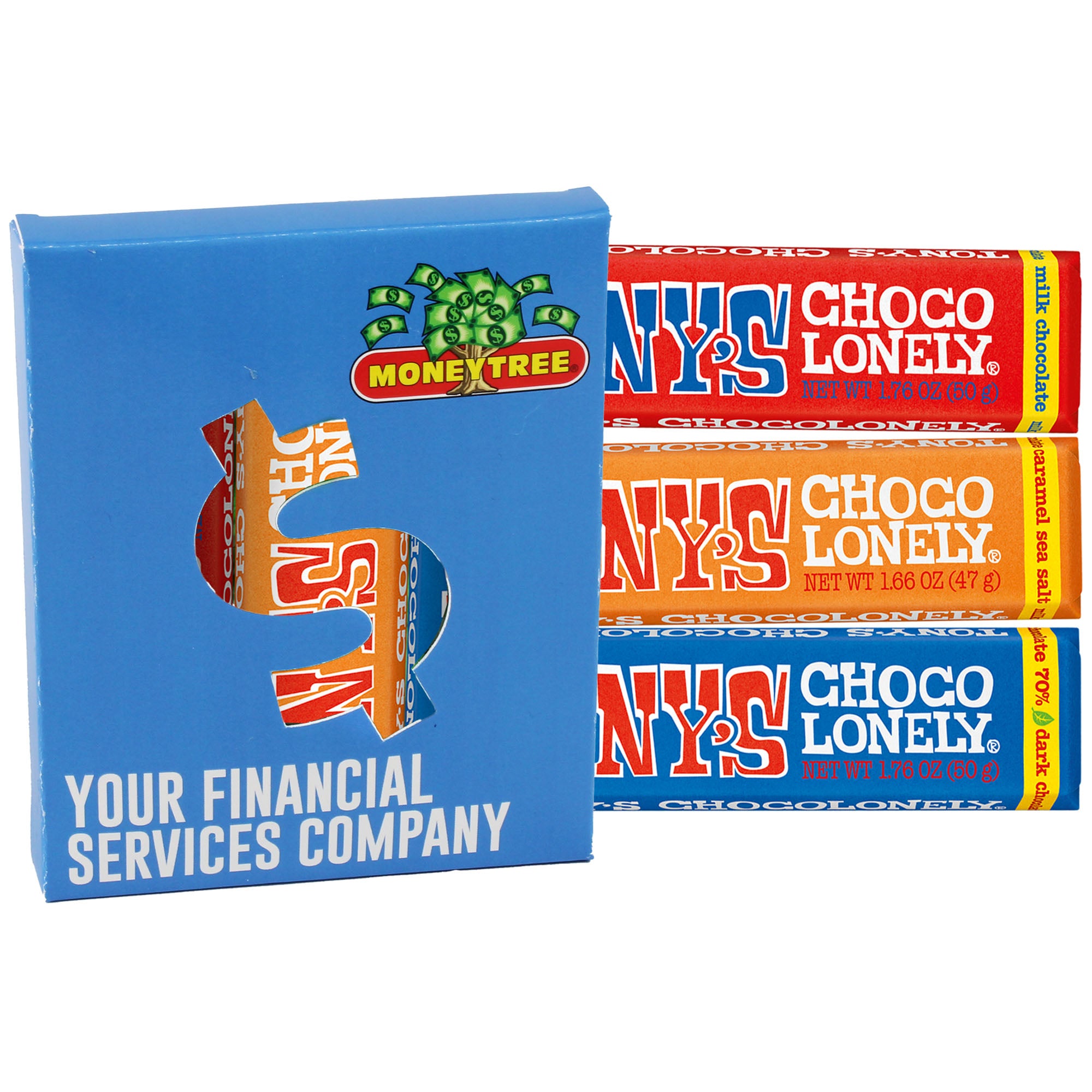 Tony's Chocolonely® Bars in Window Boxes
