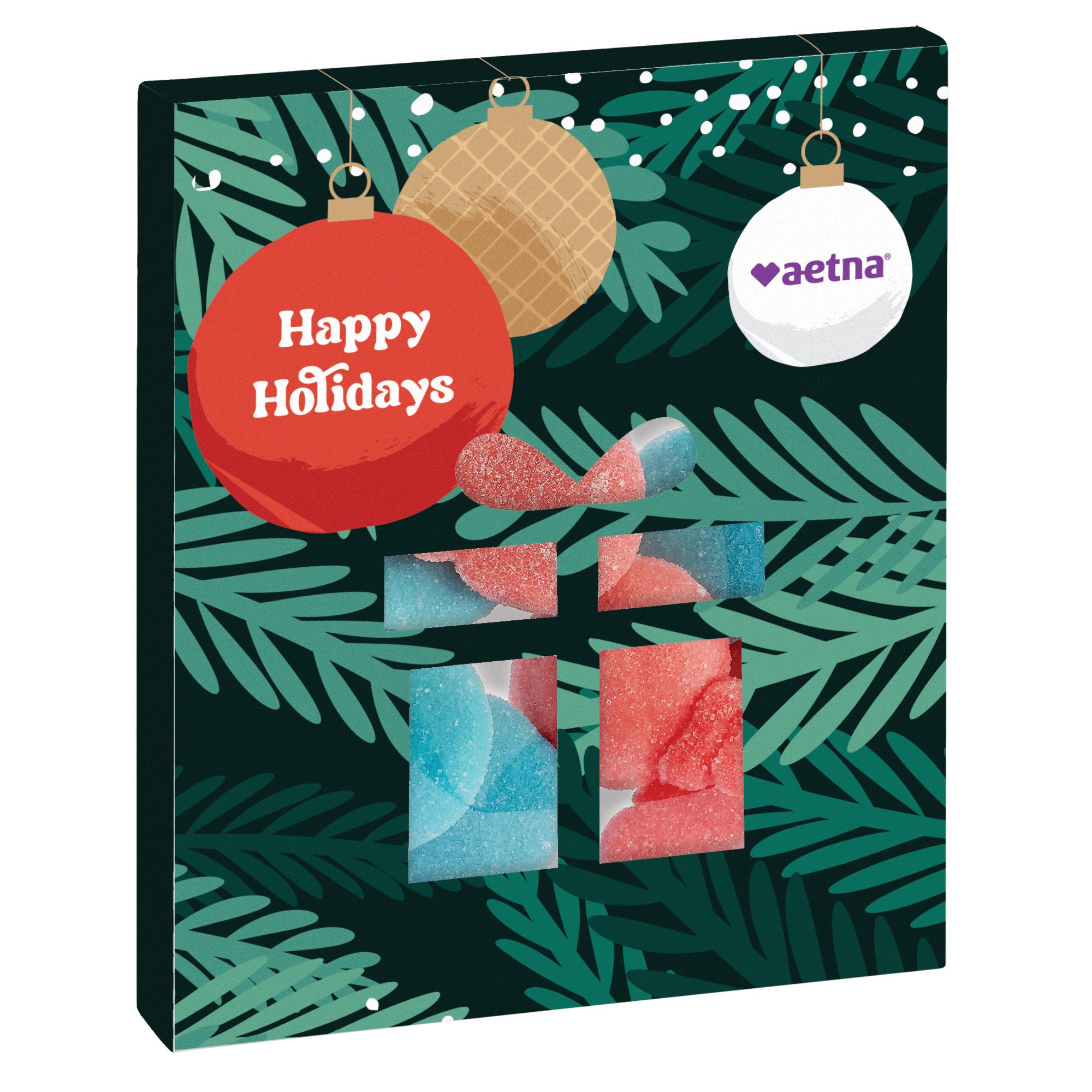 Window Box with Holiday Confections Gift / Gummy Ornaments