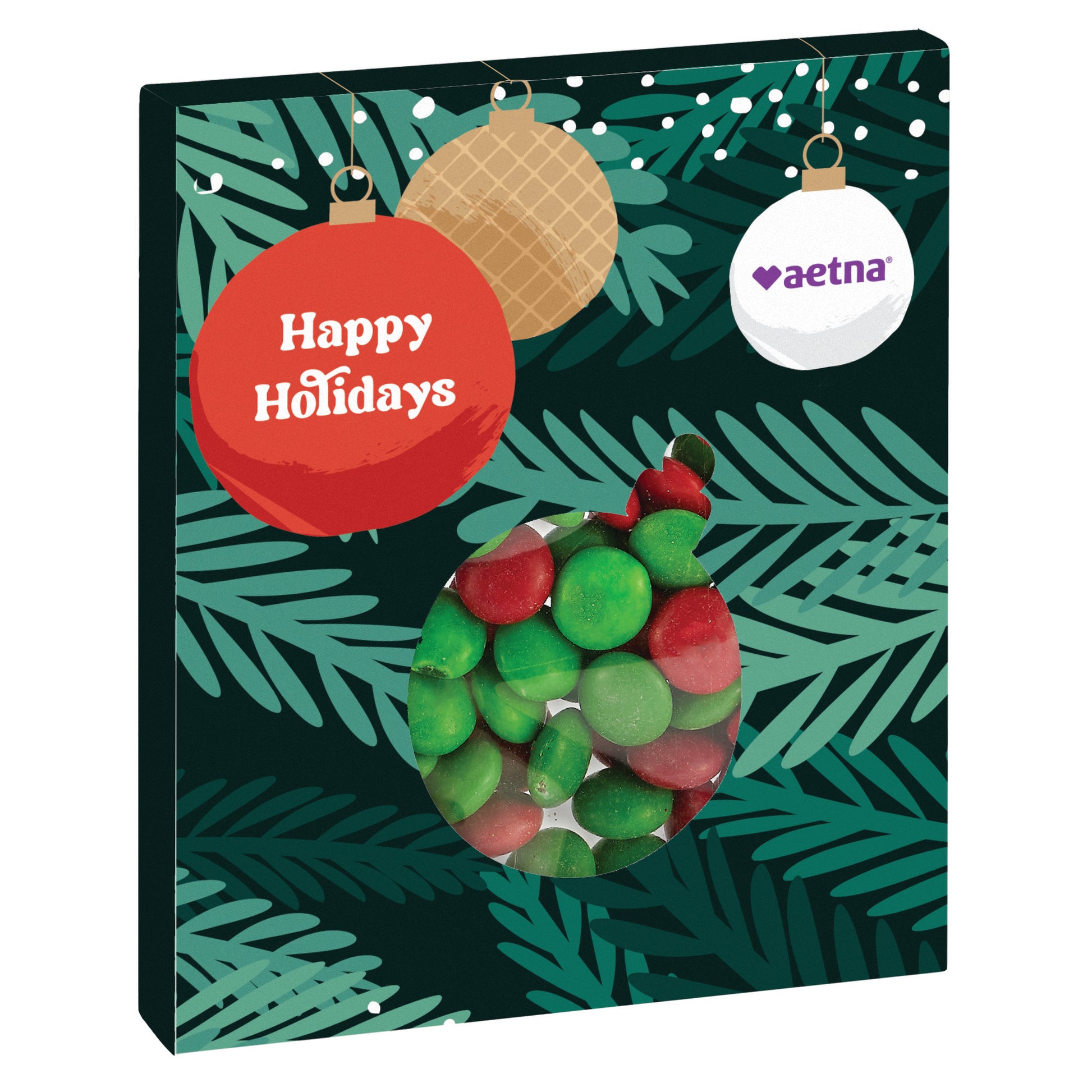 Window Box with Holiday Confections Ornament / Holiday Chocolate Buttons