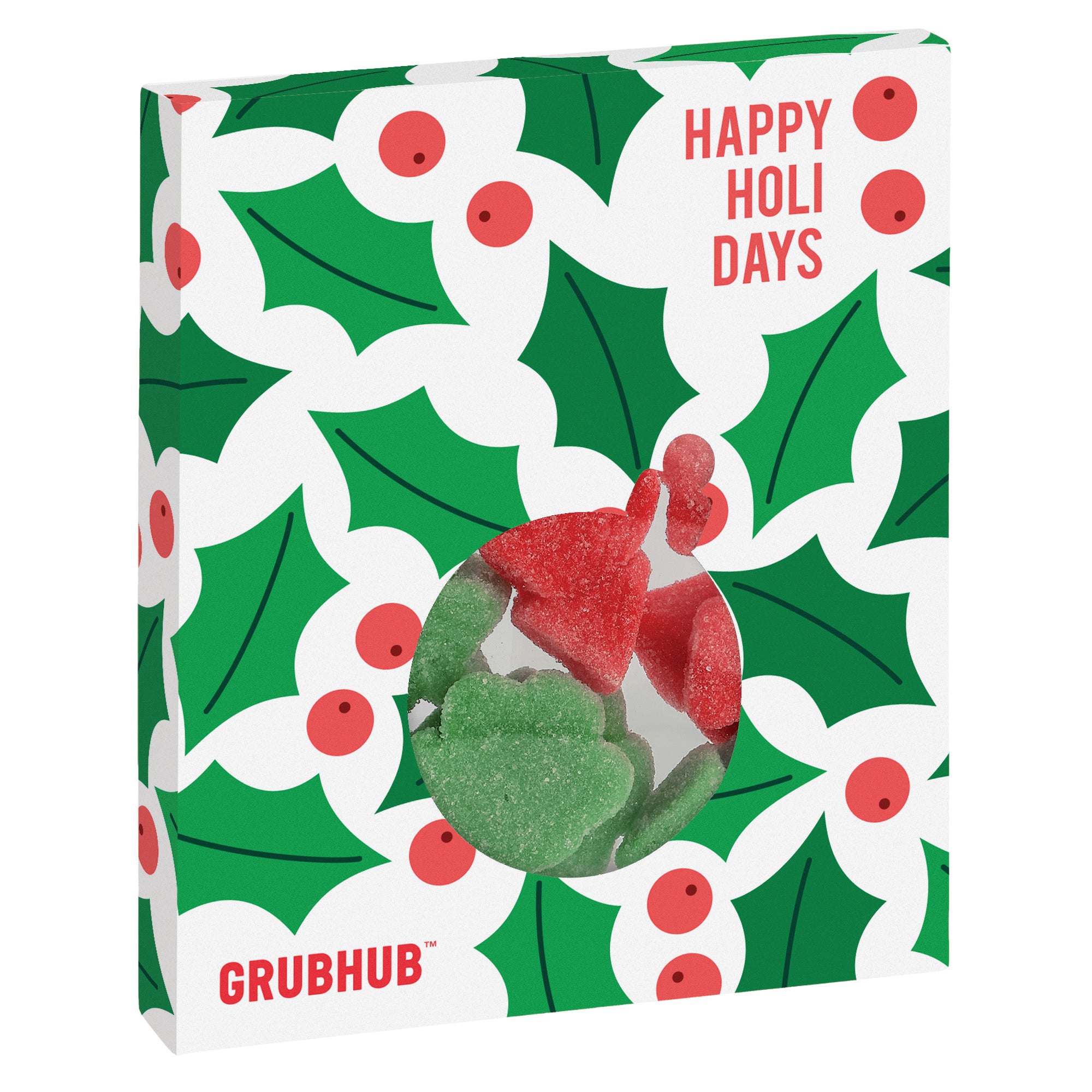 Window Box with Holiday Confections Ornament / Gummy Holiday Trees