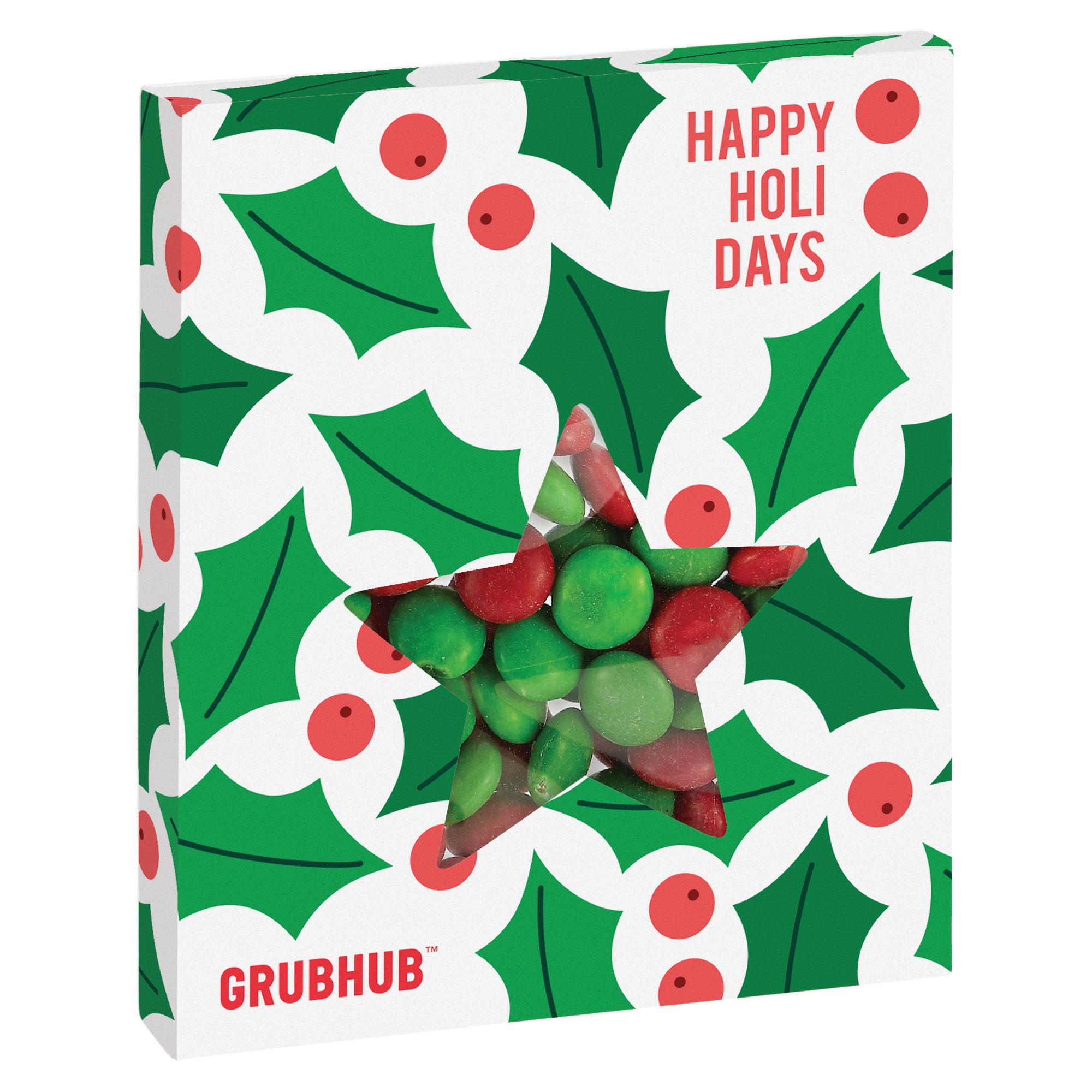 Window Box with Holiday Confections Star / Holiday Chocolate Buttons