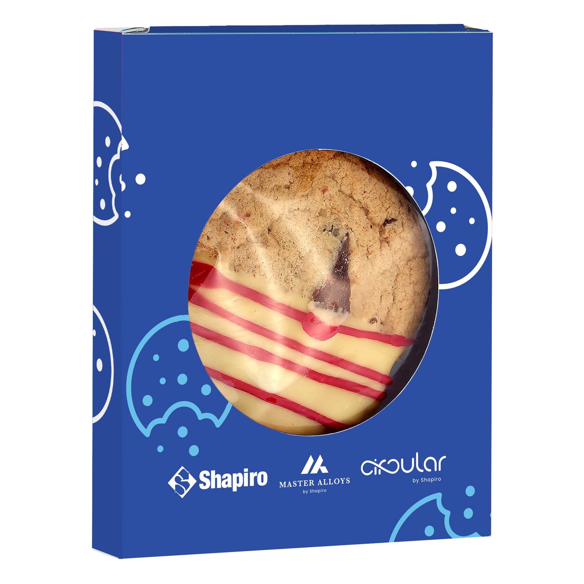 Window Box with Gourmet Cookie Belgian Chocolate Dipped Chocolate Chip