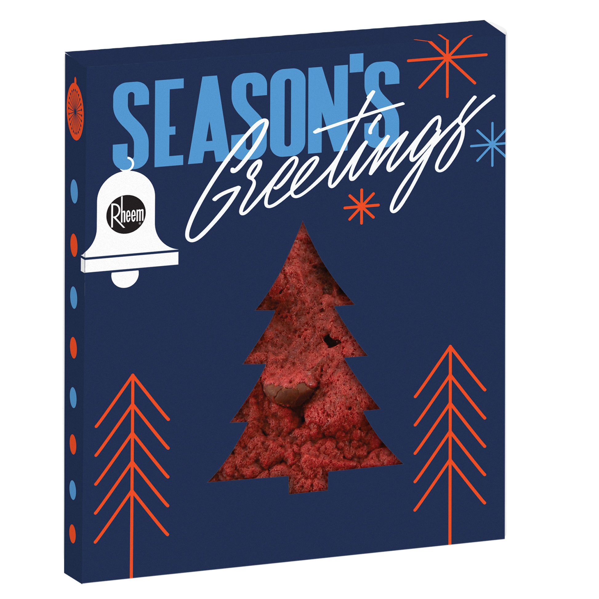 Holiday Window Box with Gourmet Cookie Tree / Red Velvet