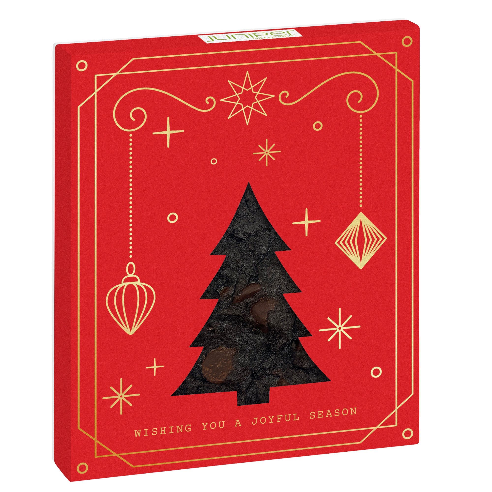 Holiday Window Box with Gourmet Cookie Tree / Double Chocolate Chunk