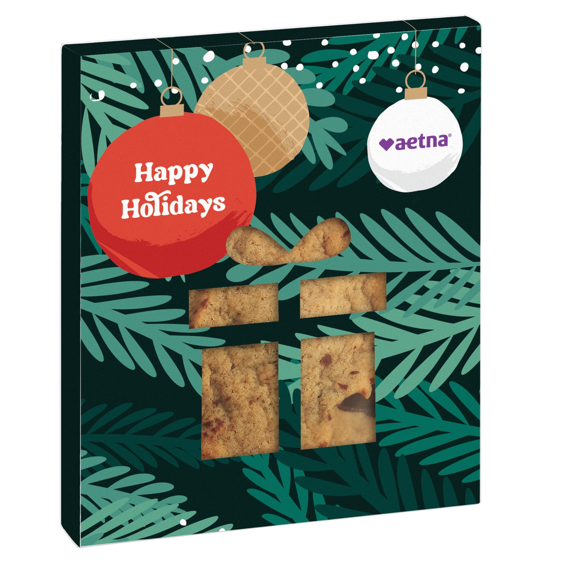 Holiday Window Box with Gourmet Cookie Gift / Gluten Free Chocolate Chip